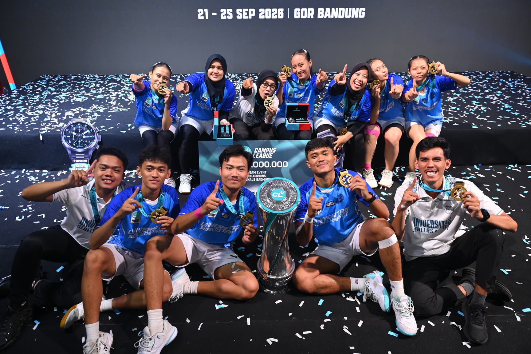 UNS Sempurna, Juara Campus League Badminton Season 1
