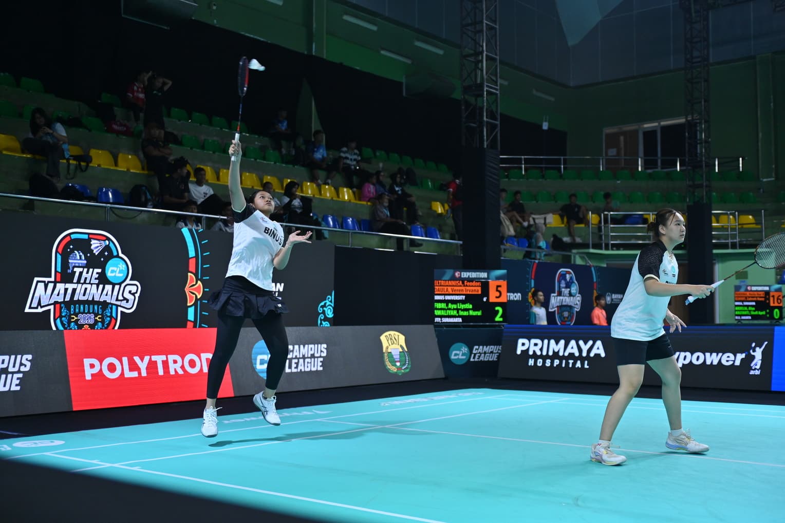 Main Sabar Kunci Ganda Putri Binus ke Perempat Final
