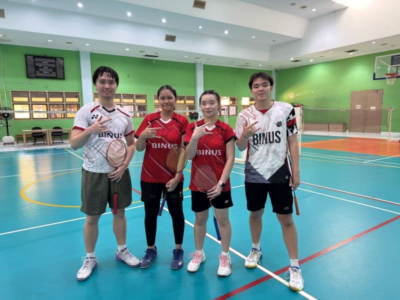 Binus Bidik Podium di Campus League Badminton Season 1